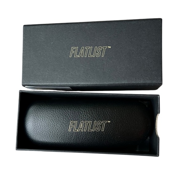 🌻NEW w/tags Flatlist Eazy Brown Tortoise Blue Tint Eyewear | Atmos - Picture 11 of 12